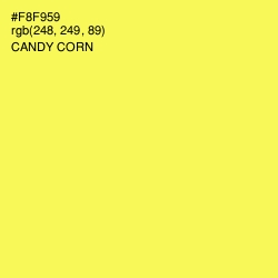 #F8F959 - Candy Corn Color Image